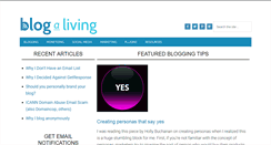 Desktop Screenshot of blogaliving.com